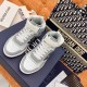 Dior Men's B27 High-top Sneakers In Grey Calfskin