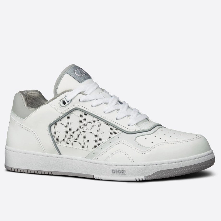 Dior Men's B27 Low-top Sneakers In White Calfskin