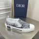 Dior Men's B23 Slip-On Sneakers In Canvas with Shawn Embroidery