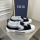 Dior Men's B23 Slip-On Sneakers In Black Shawn Canvas