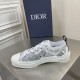 Dior Men's B23 Low-top Sneakers In Canvas with Arsham Motif