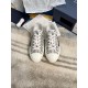 Dior Men's B23 Low-top Sneakers In White and Black Oblique Canvas