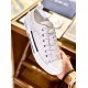 Dior Men's B23 Low-top Sneakers In White Oblique Canvas