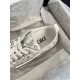 Dior Men's B23 Low-top Sneakers In White and Blue Oblique Canvas