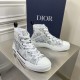 Dior Men's B23 High-top Sneakers In Canvas with Newspaper Print