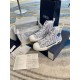 Dior Men's B23 High-top Sneakers In White and Purple Oblique Canvas