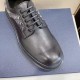 Dior Men's Explorer Derby Shoe In Black Leather With Oblique Canvas