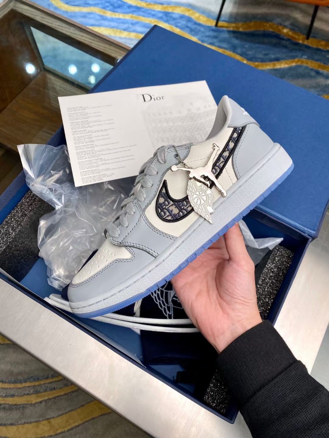 Dior x Nike Air Jordan 1 Low-top Sneakers