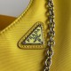 Prada Re-Edition 2005 Shoulder Bag In Yellow Re-Nylon