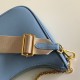 Prada Re-Edition 2005 Shoulder Bag In Blue Saffiano Leather