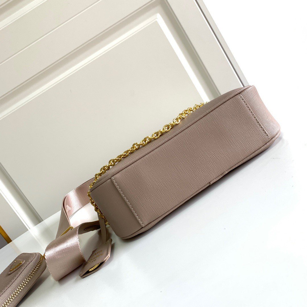 Prada Re-Edition 2005 Shoulder Bag In Taupe Saffiano Leather