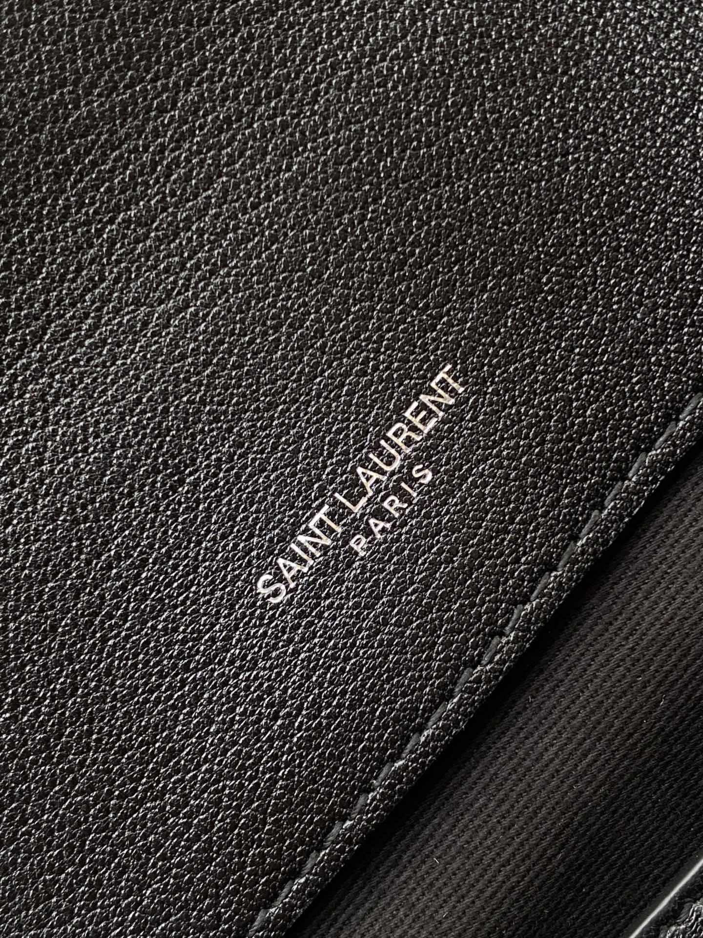 Saint Laurent College Medium Chain Bag with Black Hardware