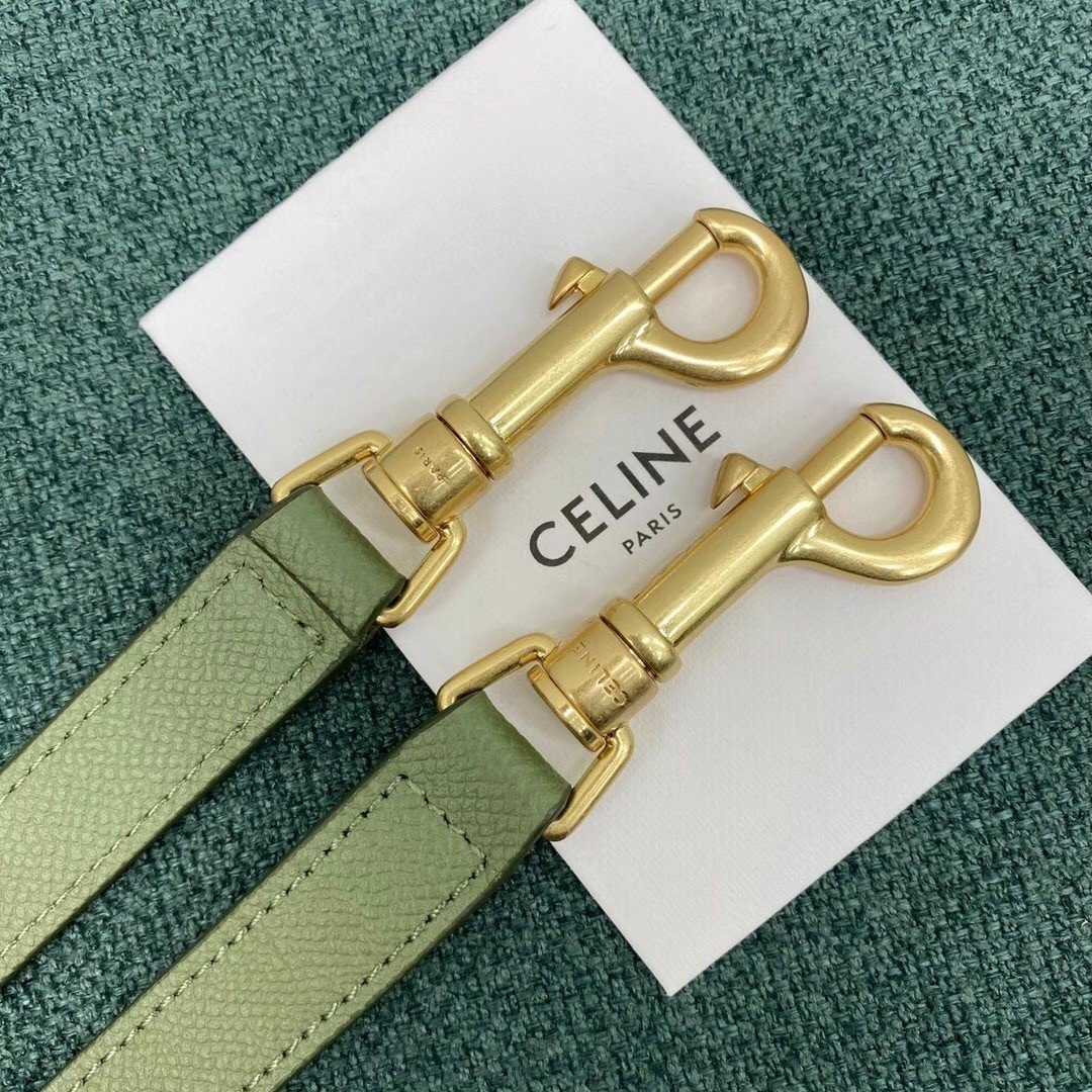 Celine Micro Belt Bag In Light Khaki Grained Calfskin