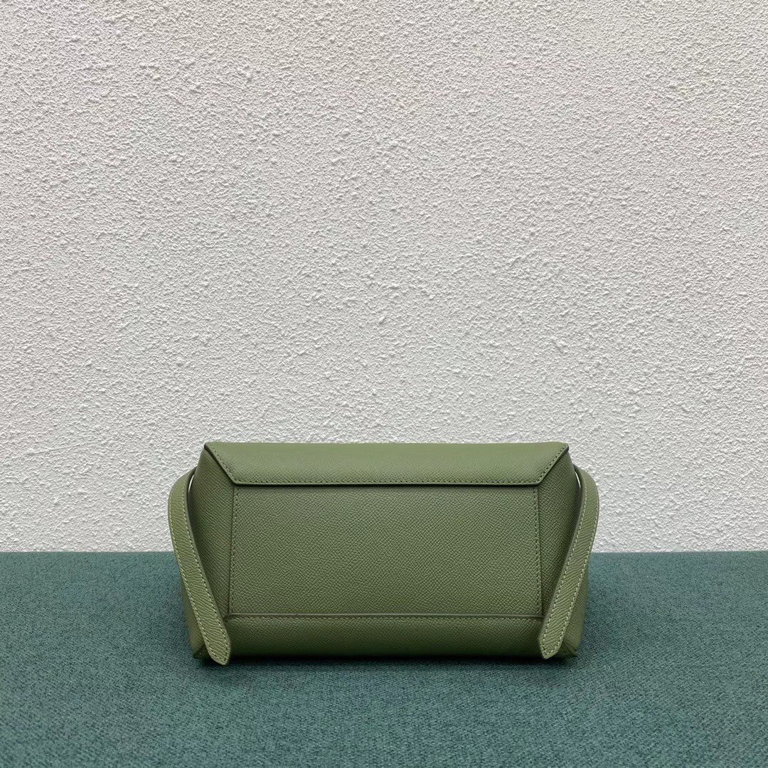 Celine Micro Belt Bag In Light Khaki Grained Calfskin