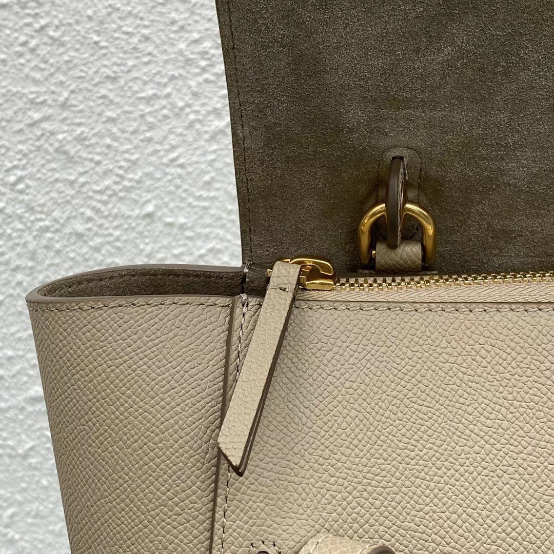 Celine Micro Belt Bag In Light Taupe Grained Calfskin