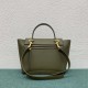 Celine Micro Belt Bag In Dark Olive Grained Calfskin