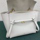 Celine Micro Belt Bag In White Grained Calfskin