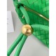 Bottega Veneta Turn Bag In Green Intrecciato Lambskin