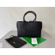 Bottega Veneta Arco Small Tote In Black Grained Calfskin