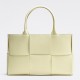 Bottega Veneta Arco Medium Tote In Cream Intrecciato Lambskin