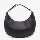 Fendi Fendigraphy Small Hobo Bag In Black Leather