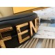 Fendi Fendigraphy Small Hobo Bag In Black Leather