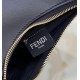 Fendi Fendigraphy Small Hobo Bag In Black Leather