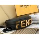 Fendi Fendigraphy Small Hobo Bag In Black Leather