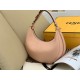 Fendi Fendigraphy Small Hobo Bag In Pink Leather