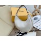 Fendi Fendigraphy Small Hobo Bag In White Leather