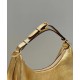 Fendi Fendigraphy Small Hobo Bag In Gold Metallic Leather