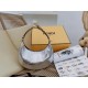 Fendi Fendigraphy Small Hobo Bag In Silver Metallic Leather