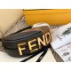 Fendi Fendigraphy Small Hobo Bag In Inlaying Leather