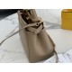 Fendi Peekaboo Mini Bag In Dove Grey Nappa Leather