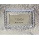 Fendi Peekaboo Mini Bag In Silver Metallic Lambskin