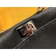 Fendi Peekaboo Mini Selleria Bag In Black Romano Leather