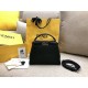 Fendi Peekaboo Mini Selleria Bag In Black Romano Leather