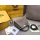 Fendi Peekaboo Mini Selleria Grey Bag with Python Leather Handle