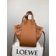 Loewe Mini Hammock Drawstring Bag In Brown Calfskin