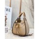 Loewe Mini Hammock Drawstring Bag In Sand Grained Leather