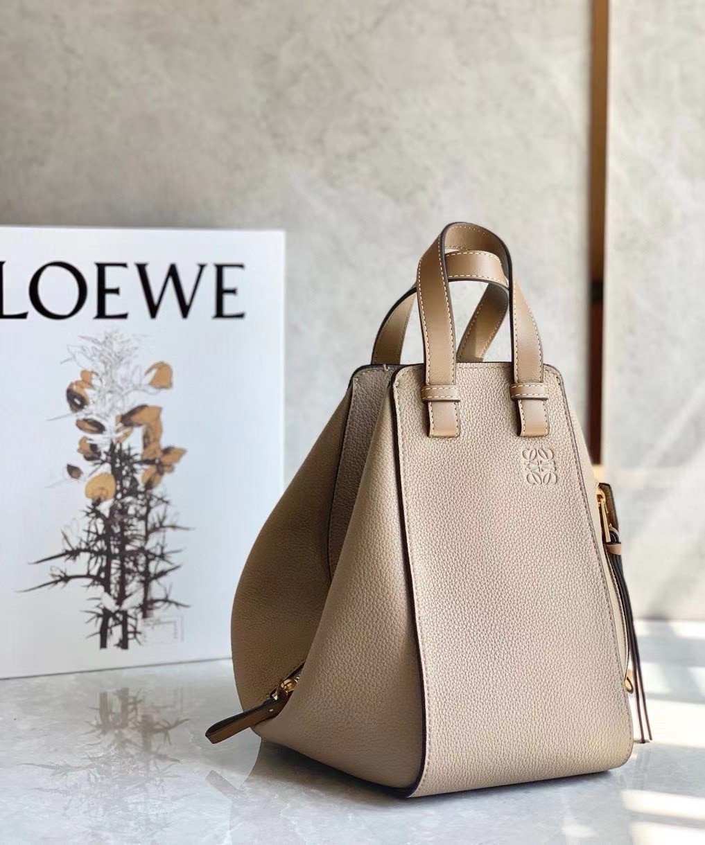 Loewe Small Hammock Bag In Sand Grained Leather