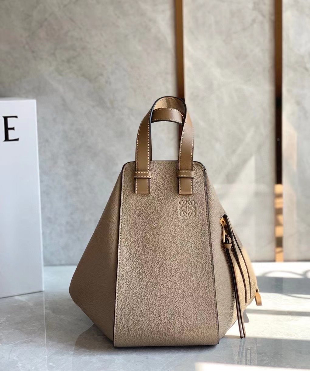 Loewe Small Hammock Bag In Sand Grained Leather