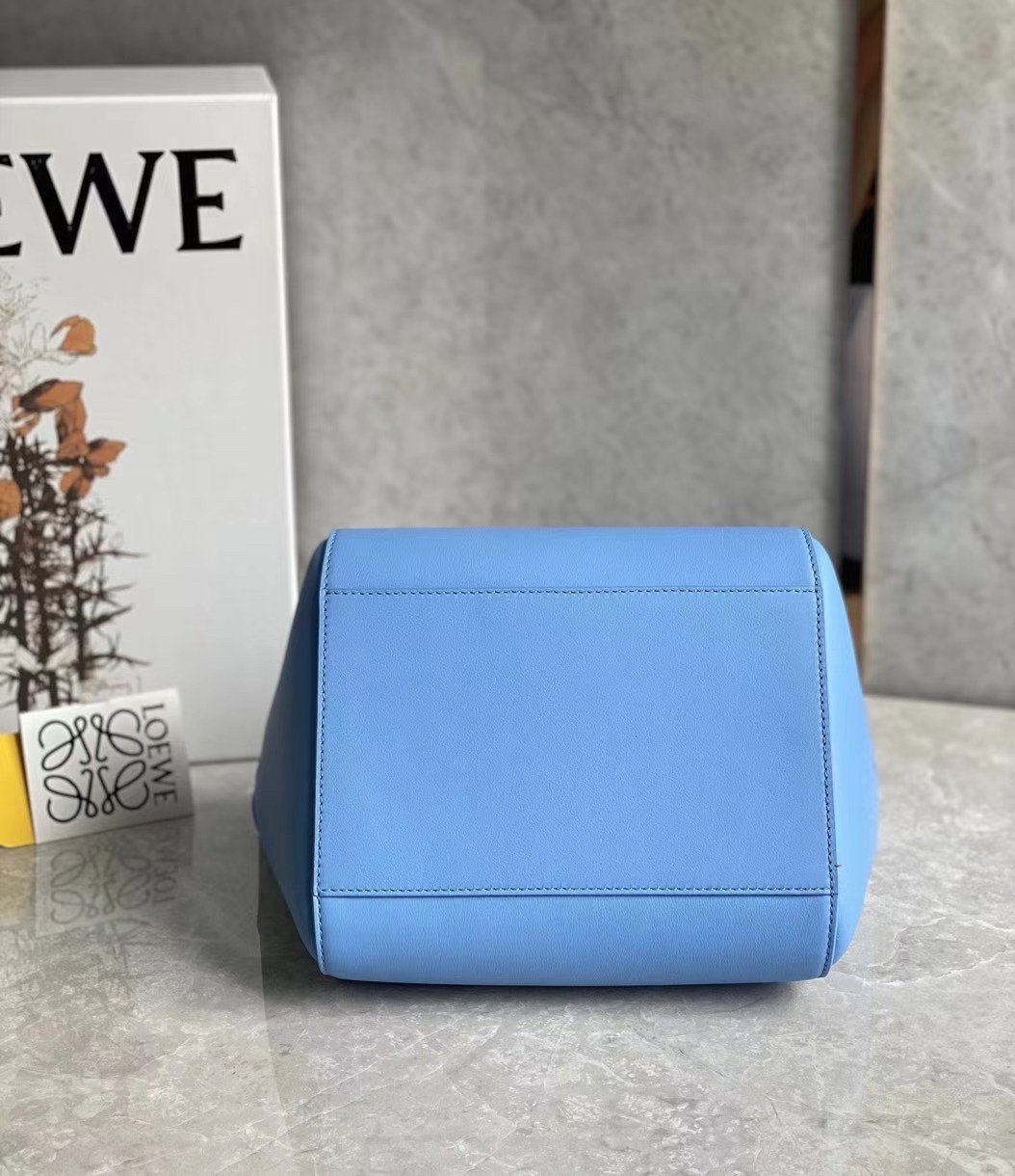 Loewe Hammock Nugget Bag In Celestine Blue Calfskin