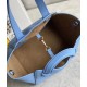 Loewe Hammock Nugget Bag In Celestine Blue Calfskin