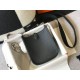 Hermes Evelyne III Mini Bag In Black Clemence Leather