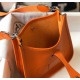 Hermes Evelyne III Mini Bag In Orange Clemence Leather