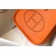 Hermes Evelyne III Mini Bag In Orange Clemence Leather