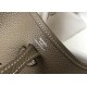 Hermes Evelyne III Mini Bag In Taupe Clemence Leather