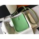 Hermes Evelyne III Mini Bag In Vert Criquet Clemence Leather