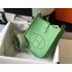 Hermes Evelyne III Mini Bag In Vert Criquet Clemence Leather